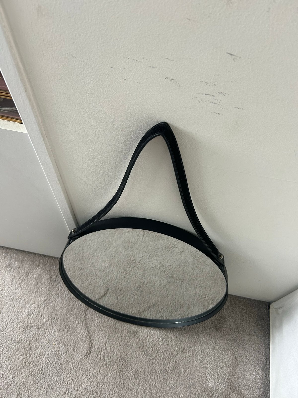 Ronde spiegel om op te hangen, Huis en Inrichting, Ophalen, Minder dan 50 cm, Rond, Zo goed als nieuw