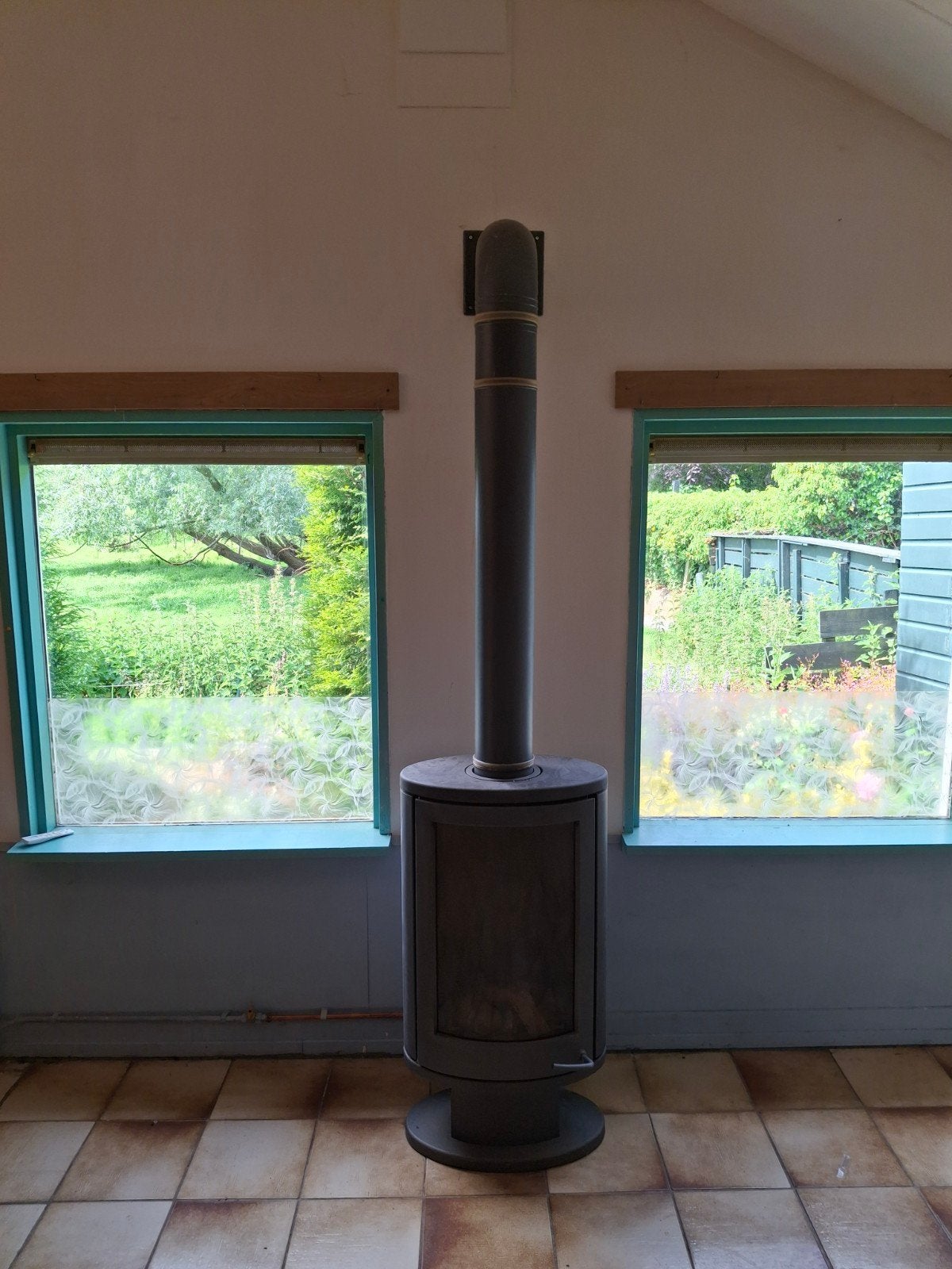 Gaskachel - Mist afstandsbediening, Huis en Inrichting, Kachels, Gebruikt, Gas, Ophalen of Verzenden, Vrijstaand