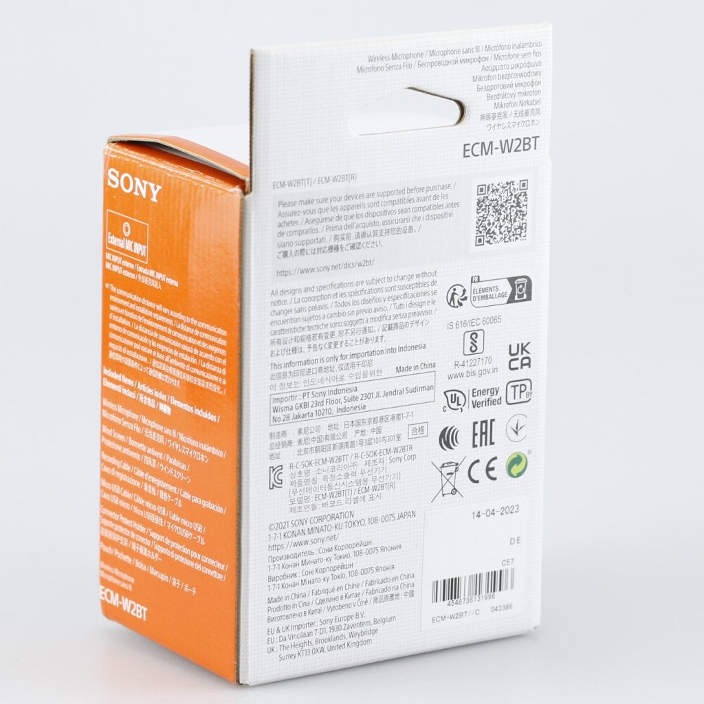 Sony ECM-W2BT Microfoon | Nieuwstaat, Sony, Zo goed als nieuw, Support@sony.com, 1-7-1 Konan, Minato-ku
Tokyo 108-0075
Japan