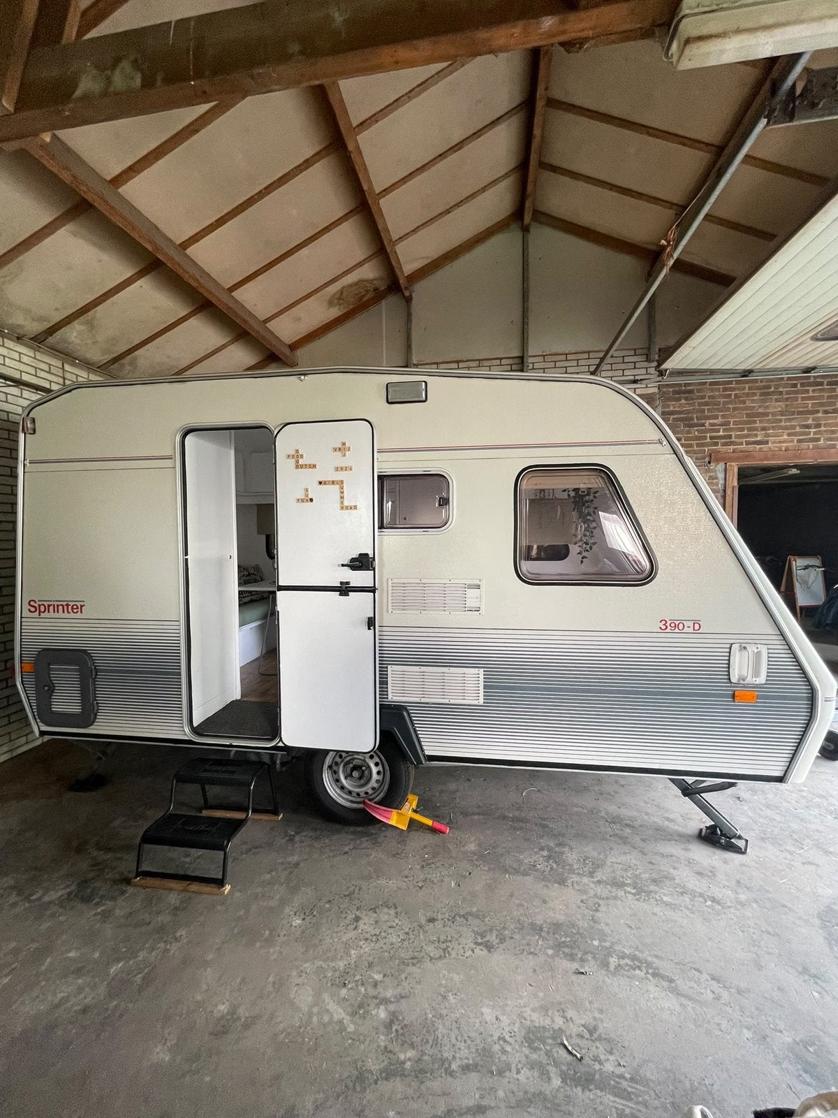 Beyerland Sprinter 390D- lichtgewicht en in goede staat, Caravans en Kamperen, Ophalen