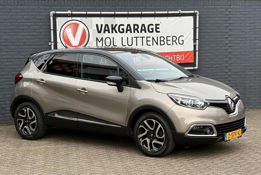 Renault Captur Energy TCe 90PK Dynamique, TREKHAAK, ACHTERUI, Auto's, Voorwielaandrijving, Gebruikt, Zwart, Bruin
