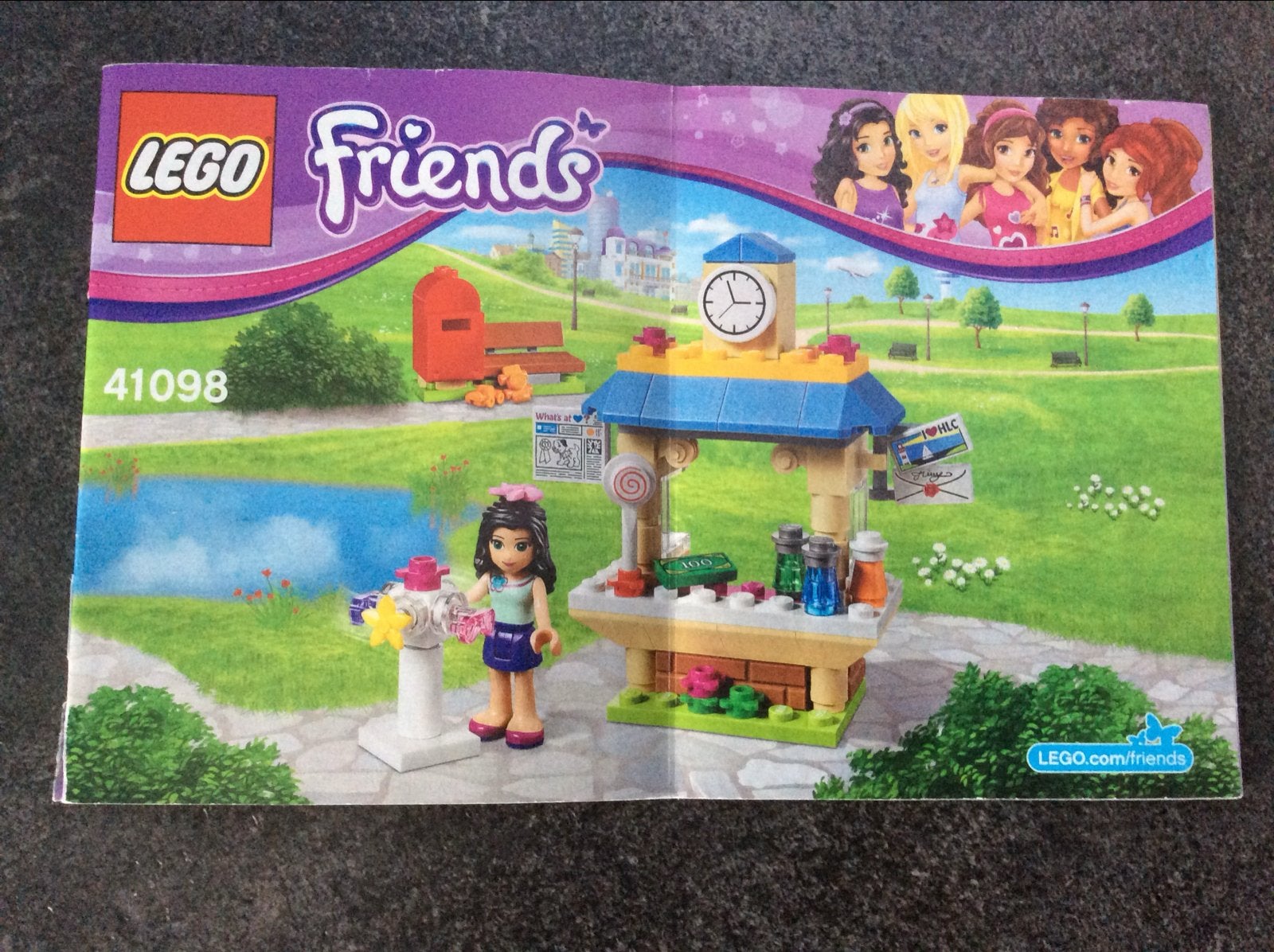 Lego Friends 41098 Emma's Kiosk - Complete set met instructi, Lego, Friends, Ophalen of Verzenden, Zo goed als nieuw