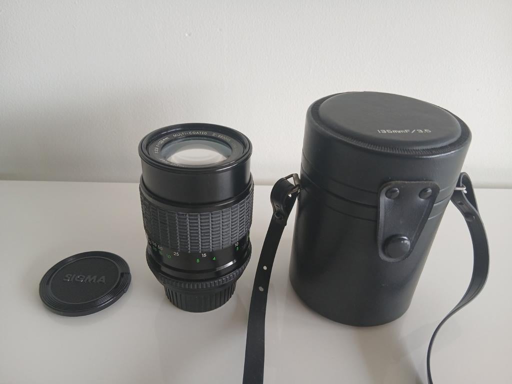 Sigma Mini-Tele 1:3.5 f=135mm Multi-Coated lens, Ophalen of Verzenden, Gebruikt, Telelens