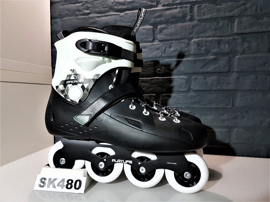 PlayLife Bronx Skeelers Skates 4x80 80mm Wielen Maat 44, Sport en Fitness, Skeelers, Verzenden, Kinderen, Zo goed als nieuw, Inline skates 4 wielen