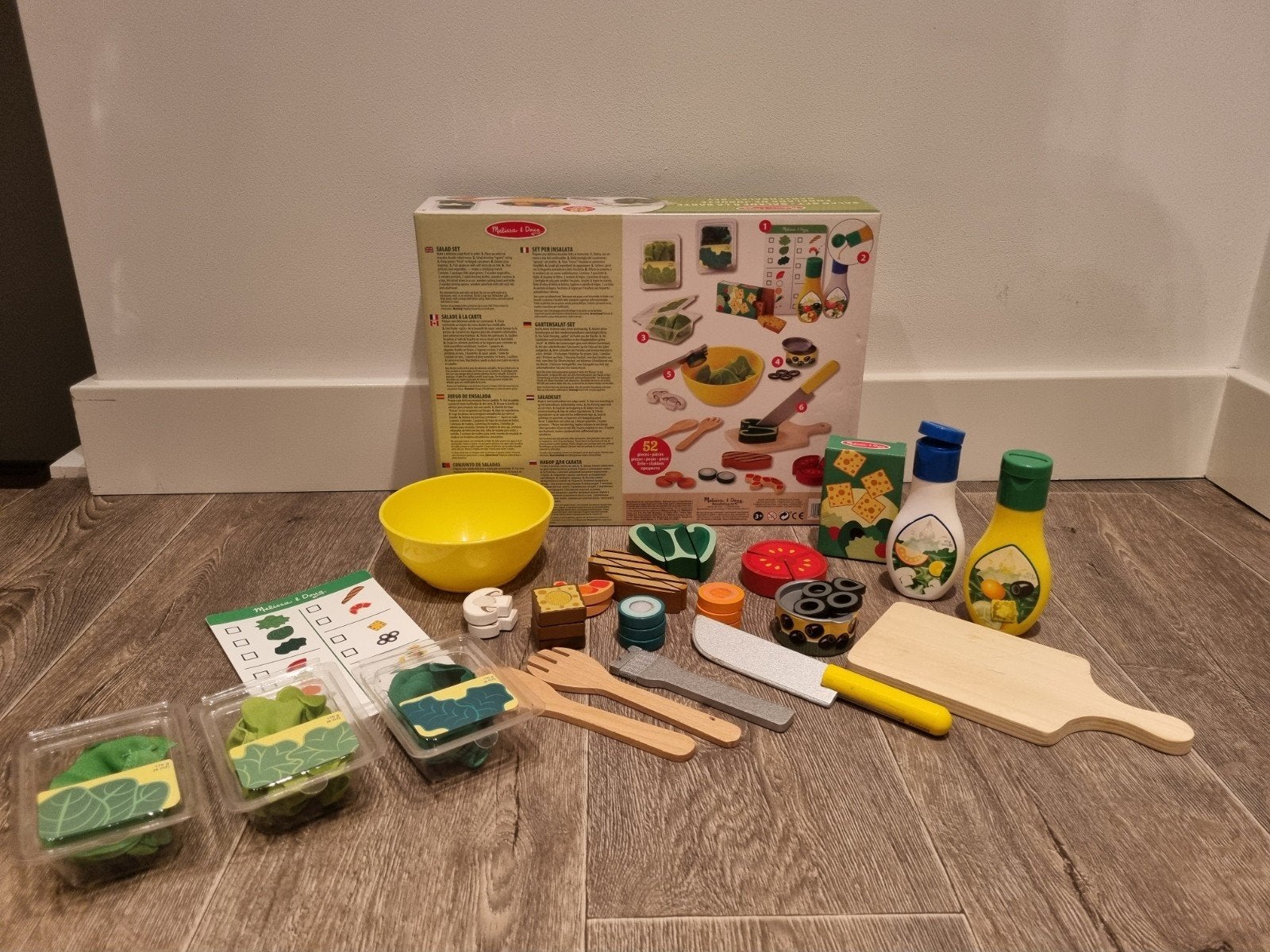 Melissa & Doug Salade Set - Speelgoed Eten, Ophalen of Verzenden, Zo goed als nieuw, Jongen of Meisje