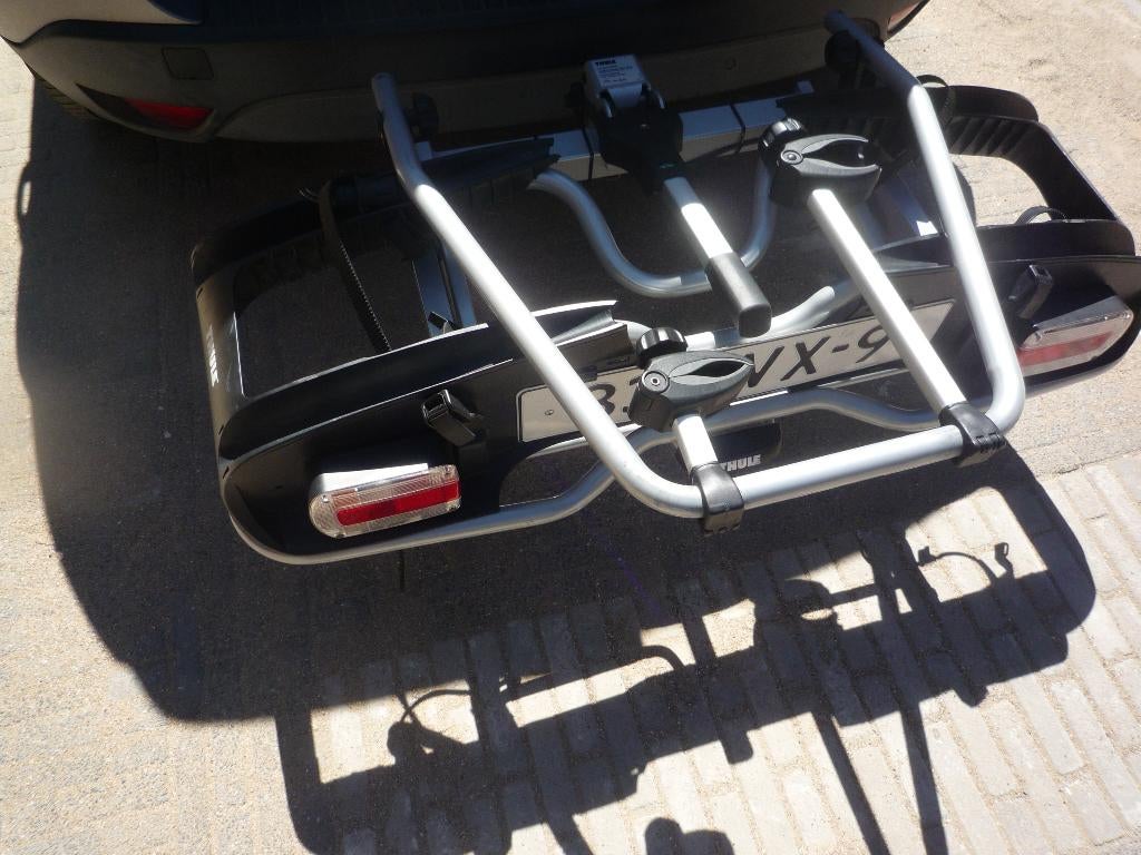 Fietsen drager geschikt voor 2 Electricsch fietsen, Ophalen, Gebruikt, 2 fietsen, Trekhaakdrager