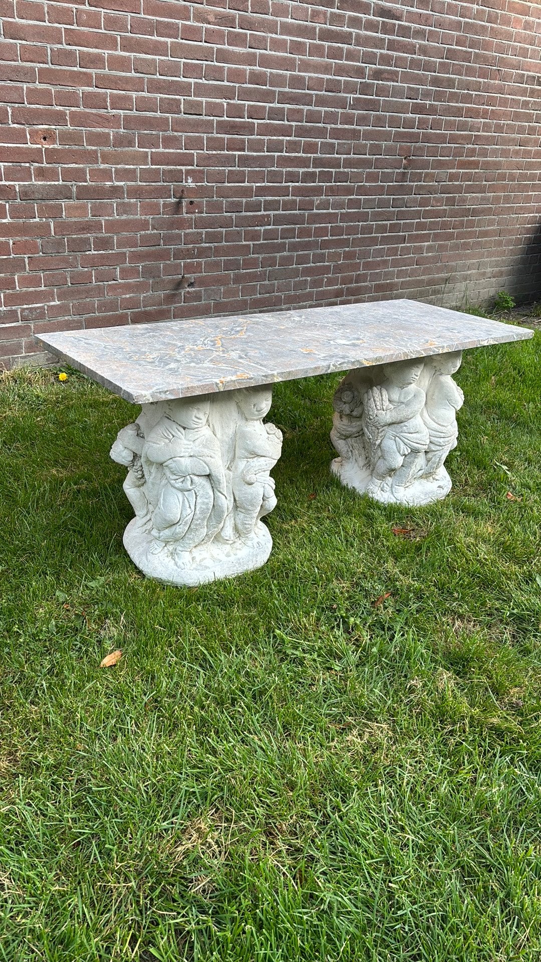 Tuintafel / tuinbank, Ophalen, Rechthoekig, Overige materialen