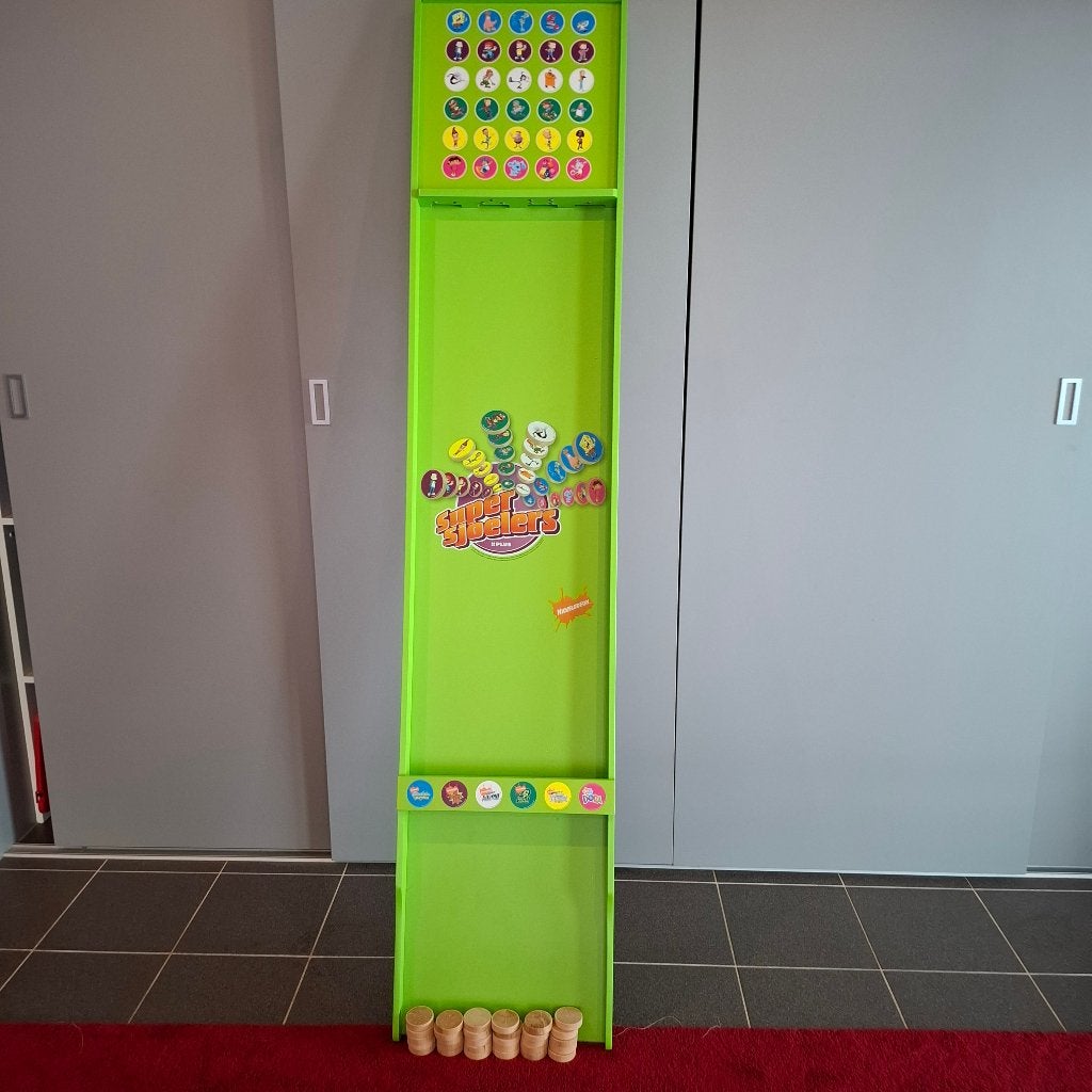 Sjoelbak nickelodeon, Hobby en Vrije tijd, Gezelschapsspellen | Overige, Vijf spelers of meer, Ophalen, Zo goed als nieuw