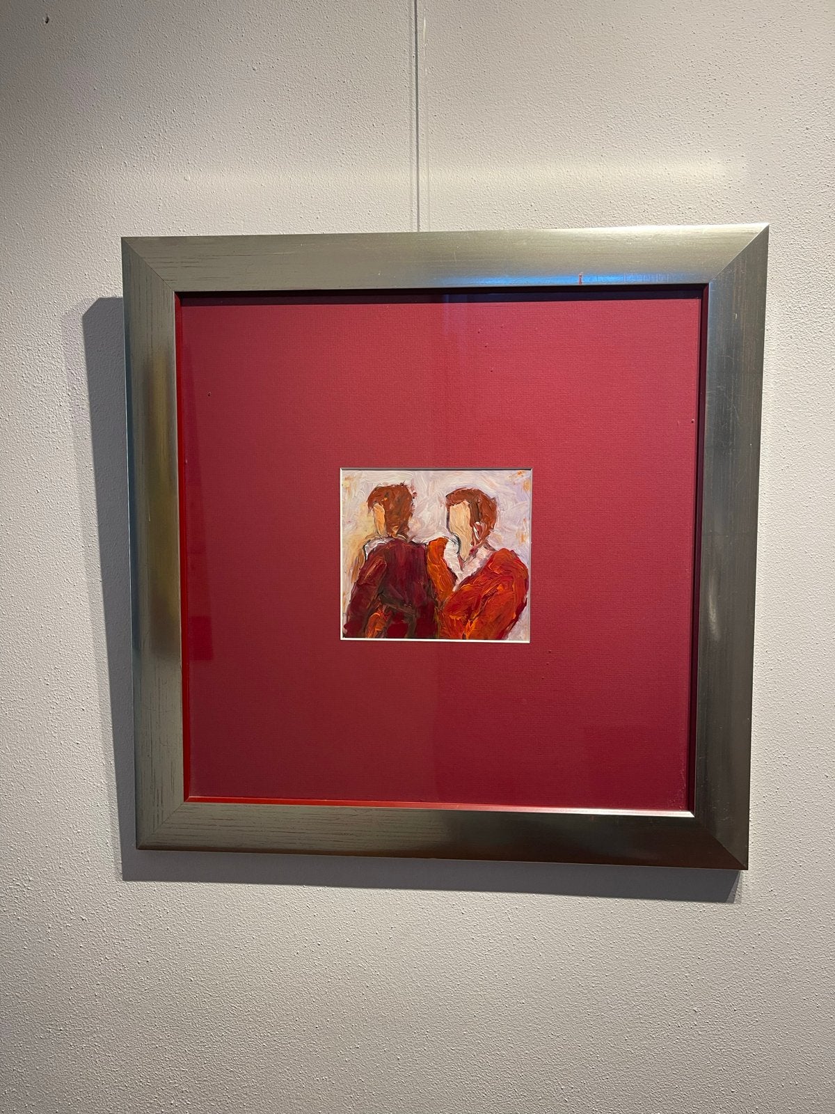 Schilderij Herma Borsboom - Twee Vrouwen in Warme Rode Tinte, Ophalen, Figuren, Ingelijst, Olieverf
