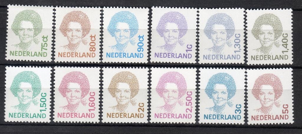 Nvph 1488-1501 koningin Beatrix postfris, Ophalen of Verzenden, Na 1940, Postfris