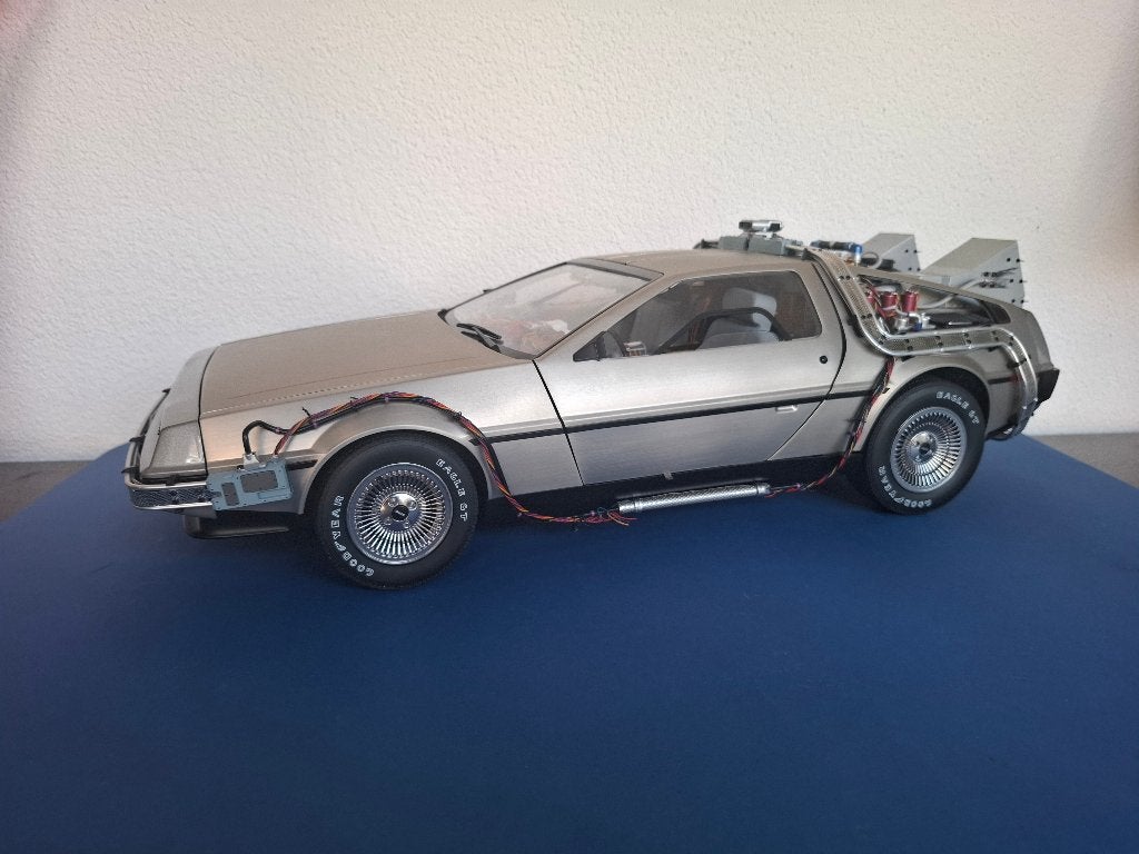 Delorean-model schaal 1: 8 uit Back to the Future Eagelmoss, Gebruikt, 1:50 of kleiner, Auto, Ophalen
