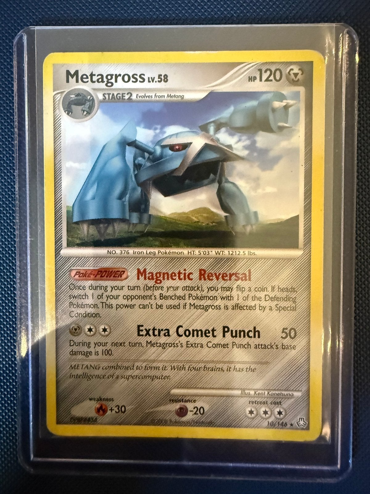 Pokemon Metagross 10, Hobby en Vrije tijd, Verzamelkaartspellen | Pokémon, Ophalen, Gebruikt