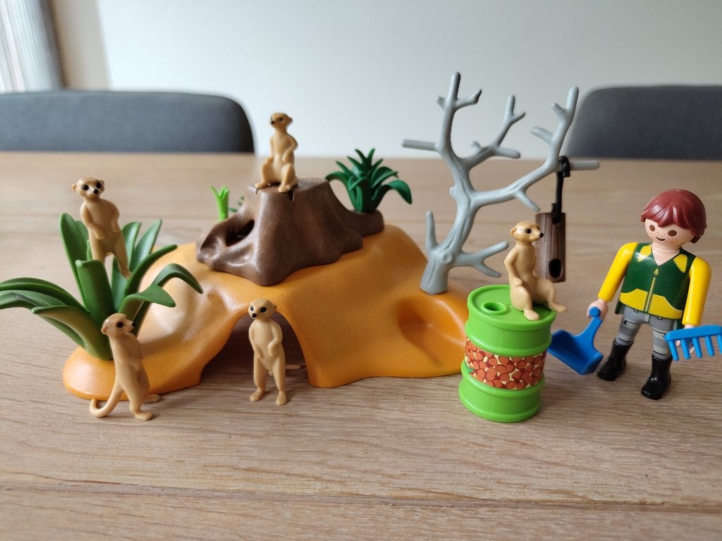 Playmobil Stokstaartjes verblijf in de dierentuin - 4853, Kinderen en Baby's, Ophalen of Verzenden, Zo goed als nieuw