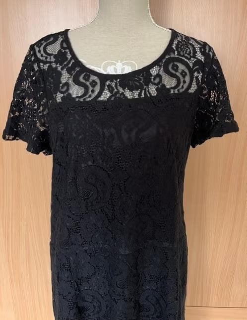 Dorothy Perkins zwart kanten jurk maat 48[v], Kleding | Dames, Jurken, Zwart, Maat 46/48 (XL) of groter, Ophalen of Verzenden