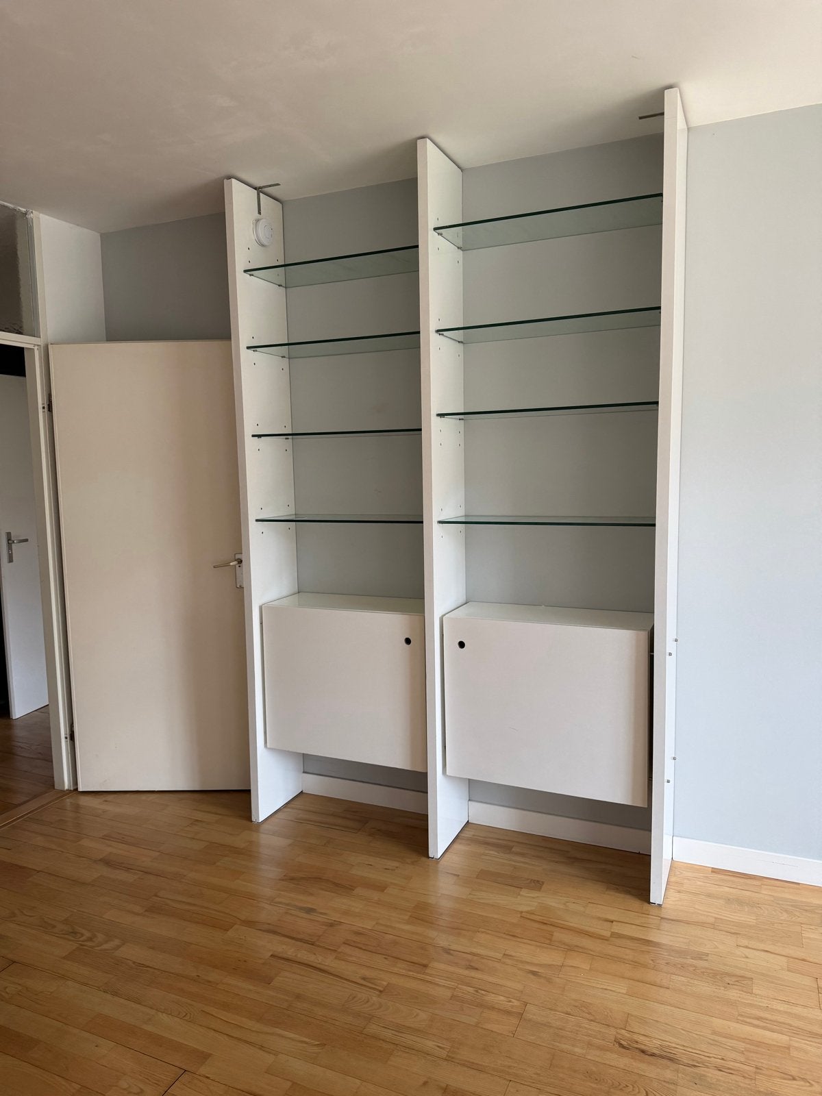 Mooie kast met glazen planken, Ophalen, Gebruikt, 200 cm of meer, 150 tot 200 cm