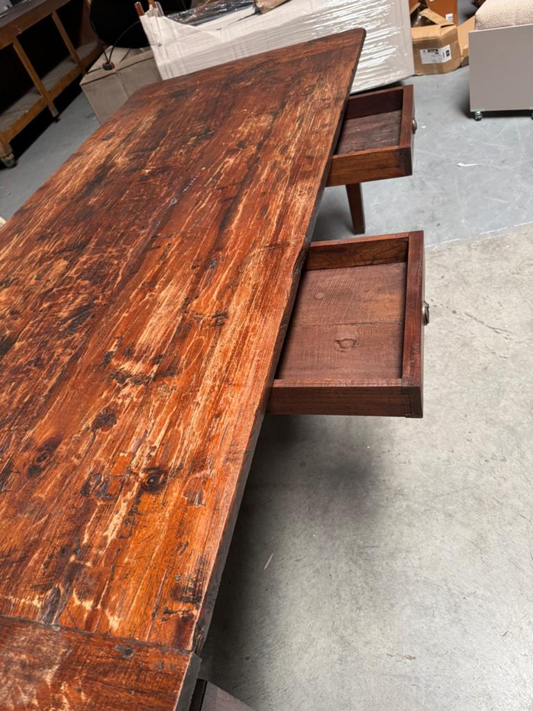 Antieke boeren eettafel, Ophalen of Verzenden