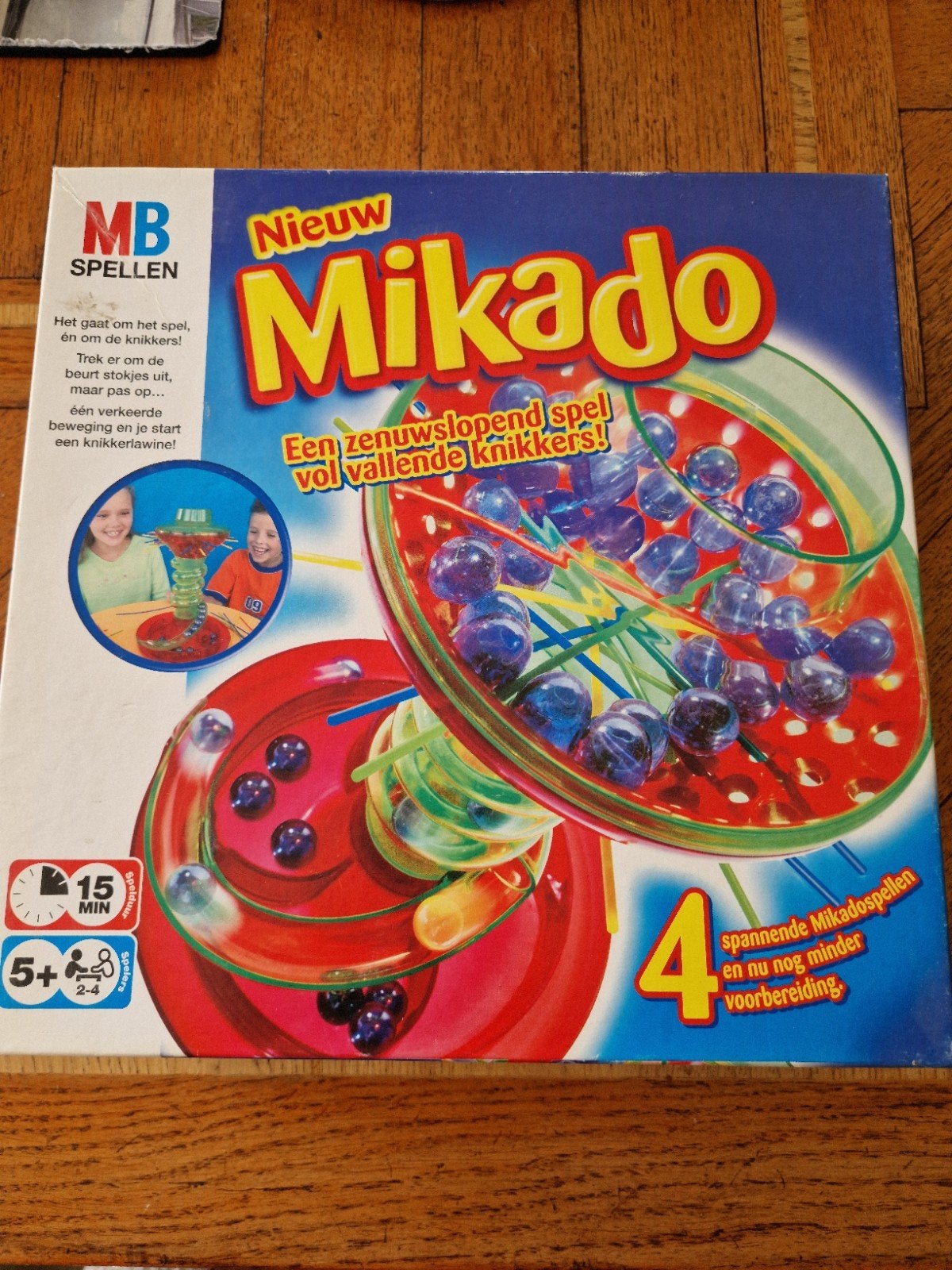 MB Spellen Mikado - Zenuwslopend spel vol vallende knikkers!, Drie of vier spelers, Ophalen, Gebruikt, MB Spellen