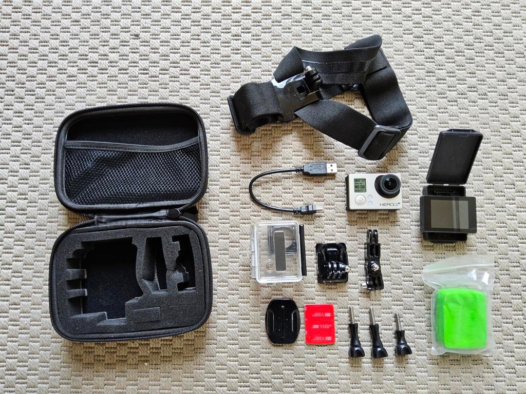 Gopro Hero 3+....inclusief mooie accecoires tas+extra's...., Ophalen, GoPro