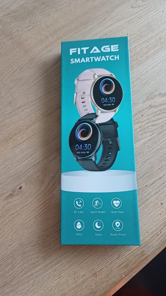 FITAGE Smartwatch met GPS - Stappenteller - Roze, GPS, Nieuw, Ophalen of Verzenden, FITAGE