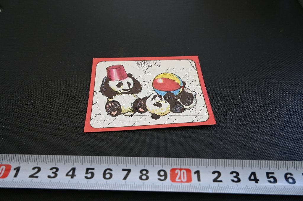 sticker panini baby zoo # 50 strip eerste spelen panda, Ophalen, Zo goed als nieuw