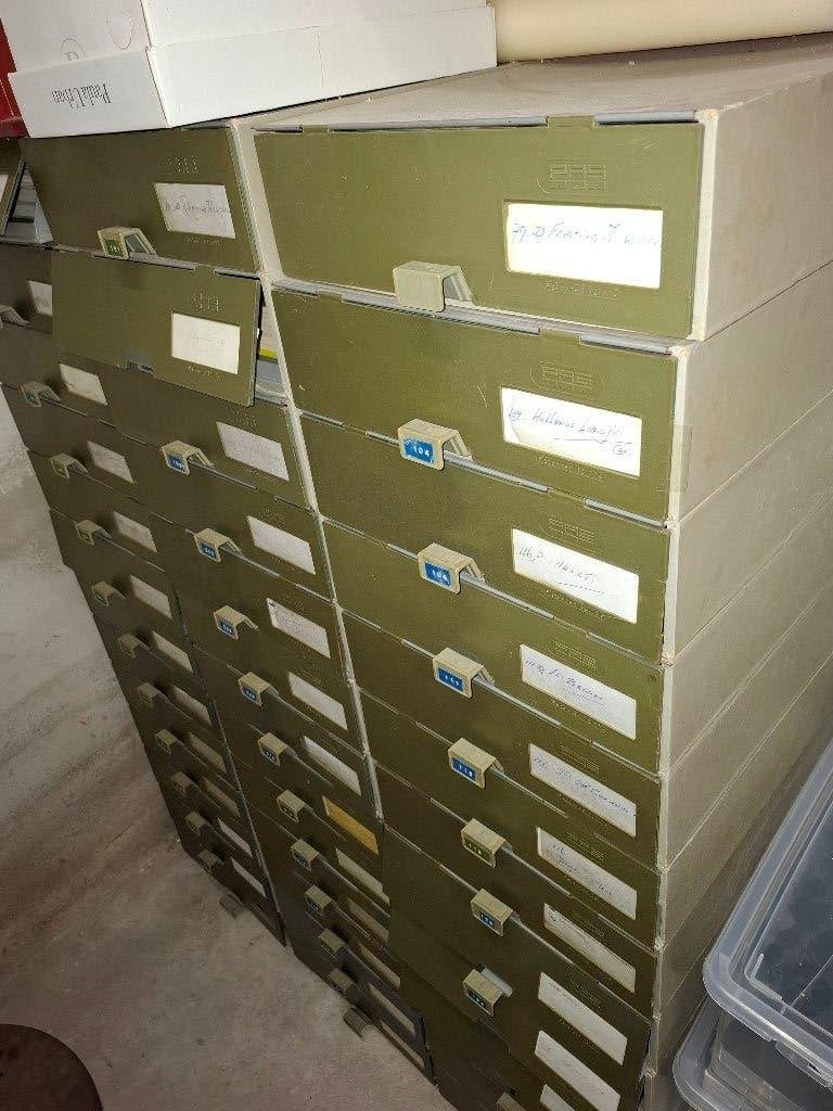Archiefkast, ladekast, ladeboxen, ladewand., Ophalen, Gebruikt
