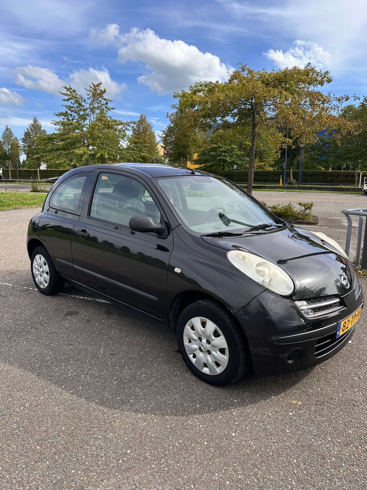 Nissan Micra 1.2 48KW 3DR 2006 Zwart - 103773KM - Airco, 4 cilinders, Zwart, Origineel Nederlands, Micra