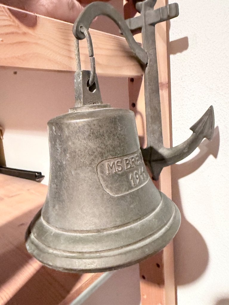 Antieke scheepsbel "MS BREMEN 1941" - Brons, Ophalen of Verzenden, Brons