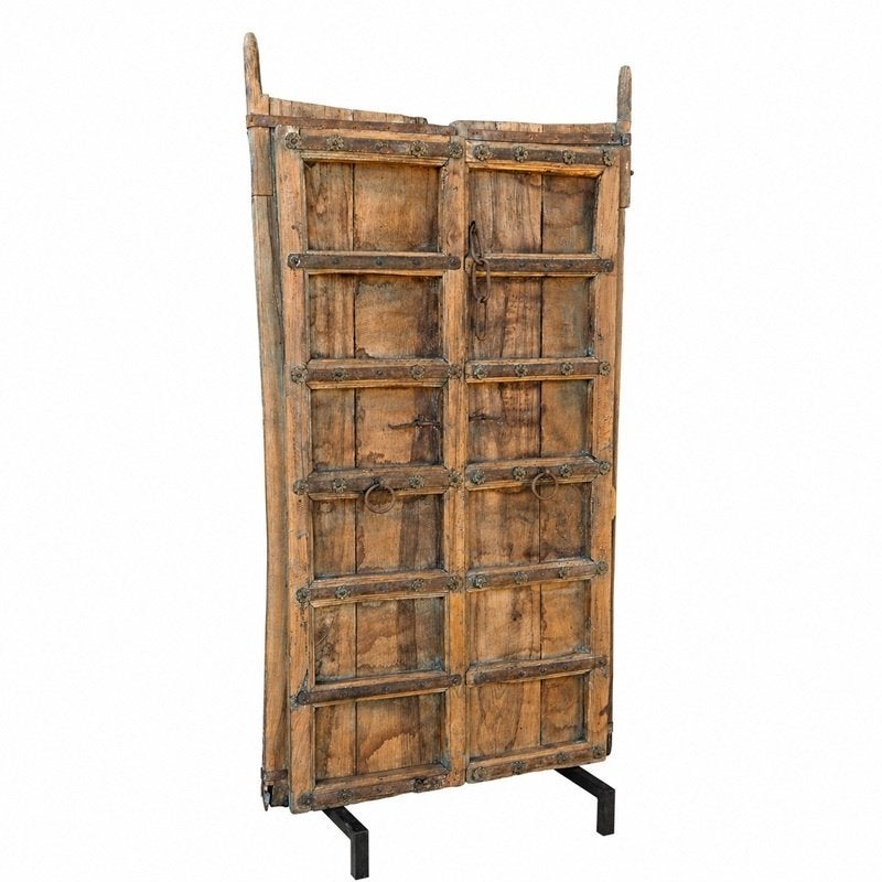 Antiek Teak Houten oosterse Deuren India IJzeren Bohemian, Hout, Info@dehanzeherten.nl, De Hanze Herten BV, Boho