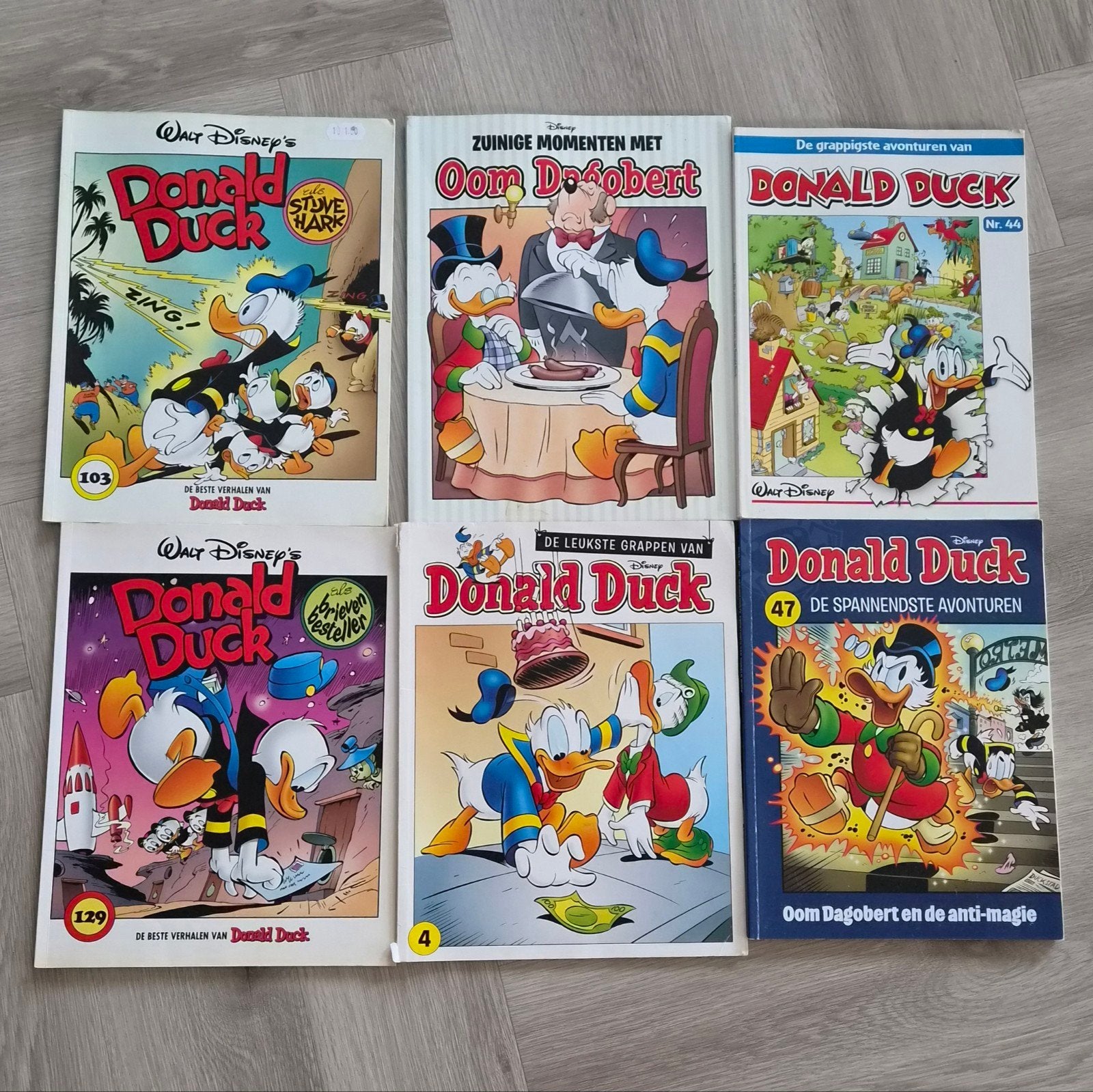 6x Donald Duck strip, Boeken, Strips | Comics, Meerdere comics, Ophalen of Verzenden, Gelezen, Europa