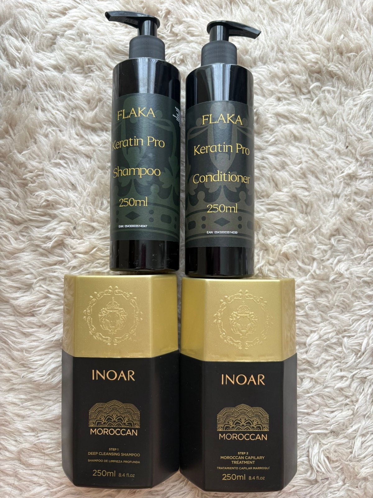 Inoar Moroccan Keratine Behandeling & Conditioner, Ophalen of Verzenden, Nieuw, Haarverzorger of -hersteller