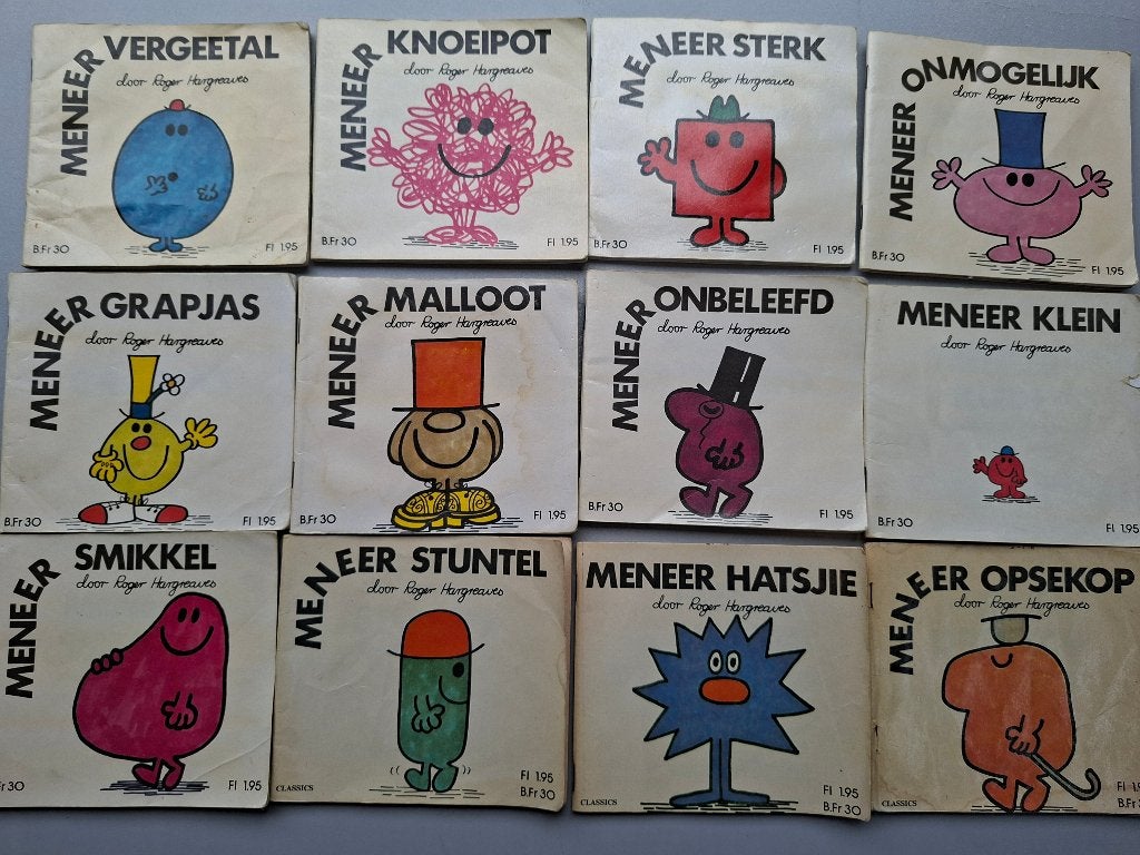 kinderboeken Roger  Hargreaves de Meneertjes boekjes, Boeken, Gelezen, Fictie algemeen, Roger Hargreaves, Ophalen of Verzenden