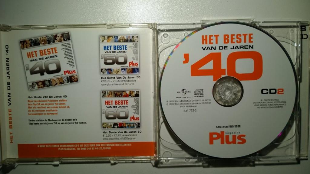 Het Beste Van De Jaren '40, Ophalen of Verzenden, Zo goed als nieuw, Pop