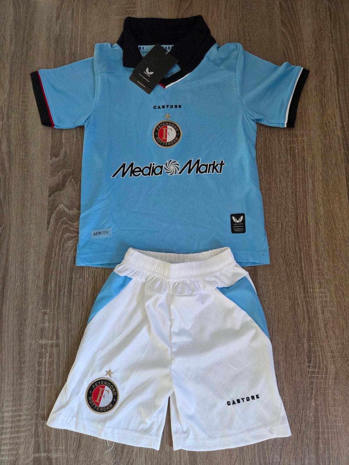 Feyenoord tenue uit maat 146-152, Maat XS of kleiner, Ophalen of Verzenden, Nieuw, Set