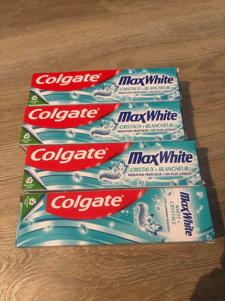 Colgate Max White tandpasta, 4 stuks, Ophalen of Verzenden, Nieuw, Tandpasta