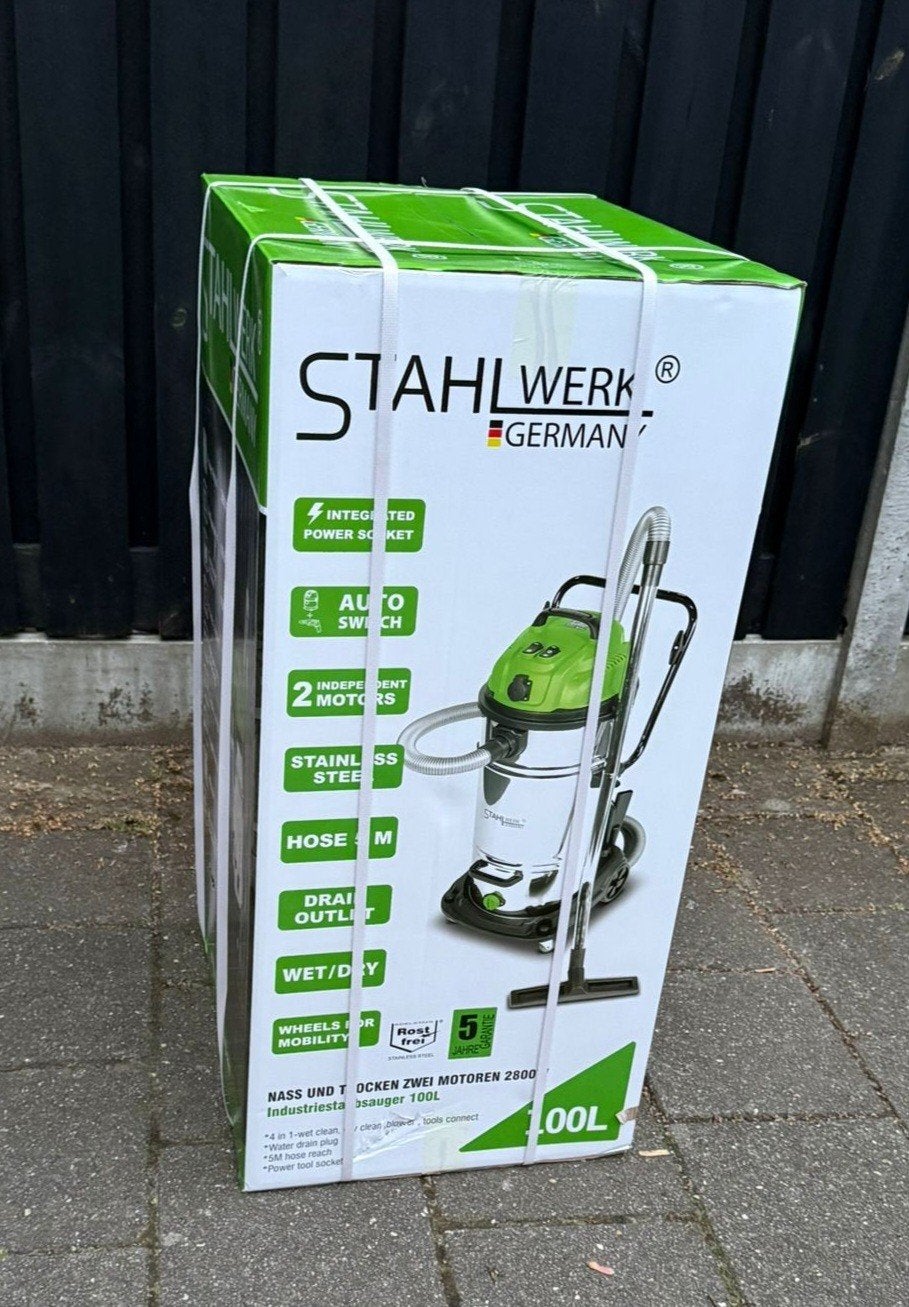 Stahlwerk Industriële Nat/Droog Stofzuiger 2800W, Witgoed en Apparatuur, Stofzuigers, Ophalen, Overige merken, Nieuw, Industriële stofzuiger
