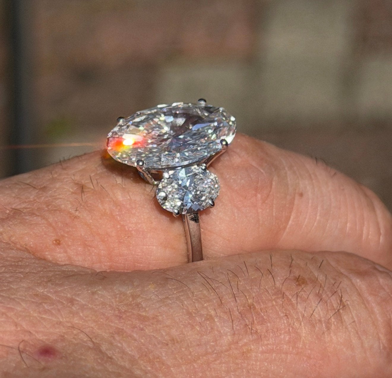 Gouden ring met VS1 diamanten van maar liefst 9.05 karaat!!, Sieraden, Tassen en Uiterlijk, Ringen, Nieuw, Ophalen of Verzenden