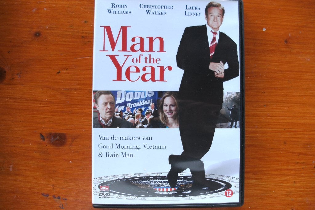 Dvd: Man of the Year. Met o.a. Robin Williams., Vanaf 12 jaar, Ophalen of Verzenden, Zo goed als nieuw, Stand-up comedy