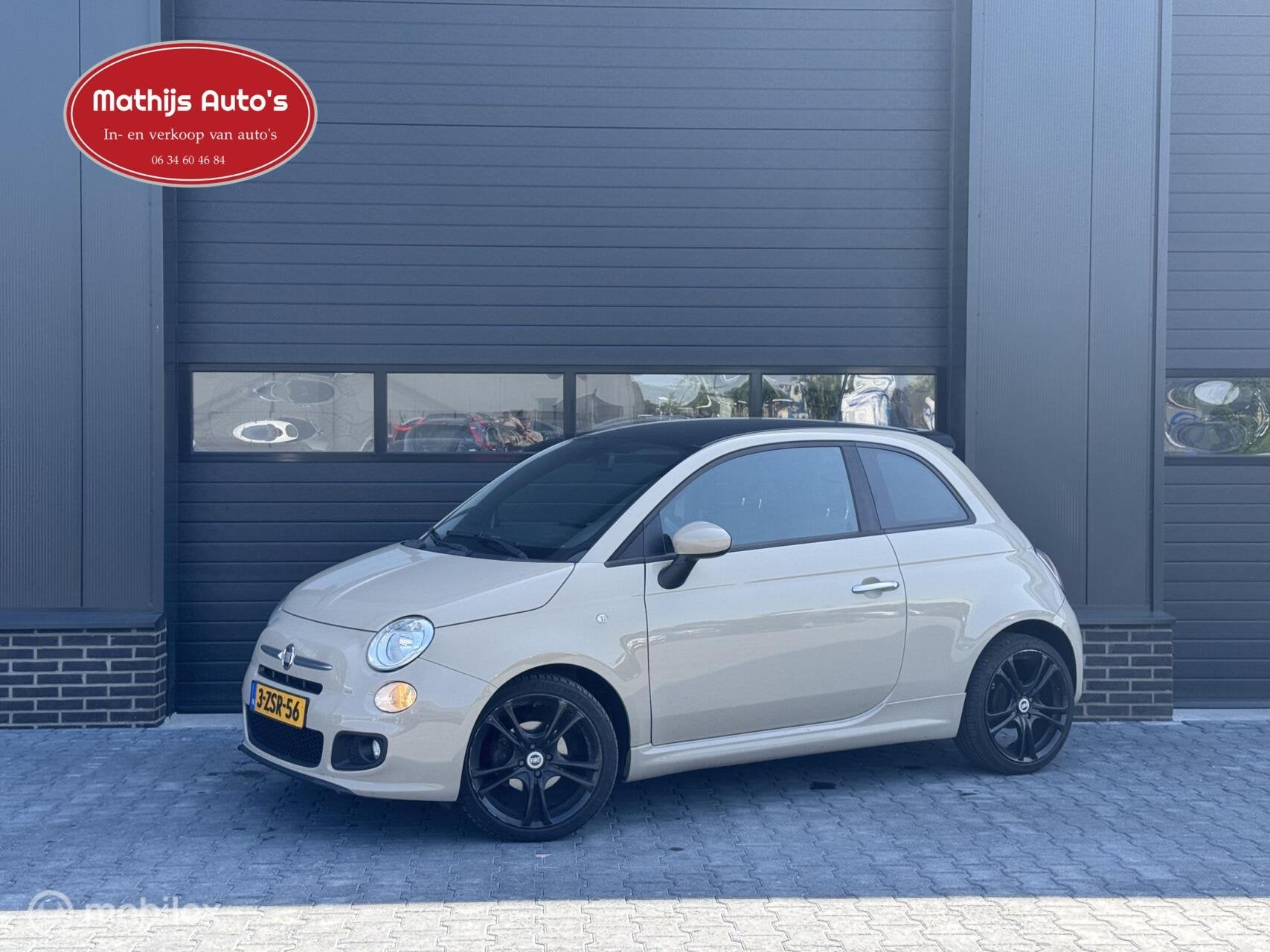 Fiat 500 0.9 TwinAir Automaat! cappuccino! Nette auto! Groot, 86 pk, Bruin, Bedrijf, 26 km/l