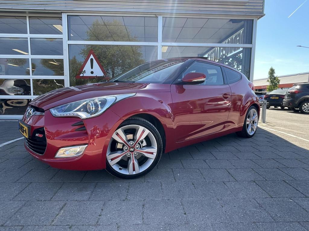 Hyundai Veloster 1.6 GDI i-Catcher /Cruise/Leder/Schuif-kant, Auto's, Hyundai, Voorwielaandrijving, Gebruikt, 1591 cc, 4 cilinders