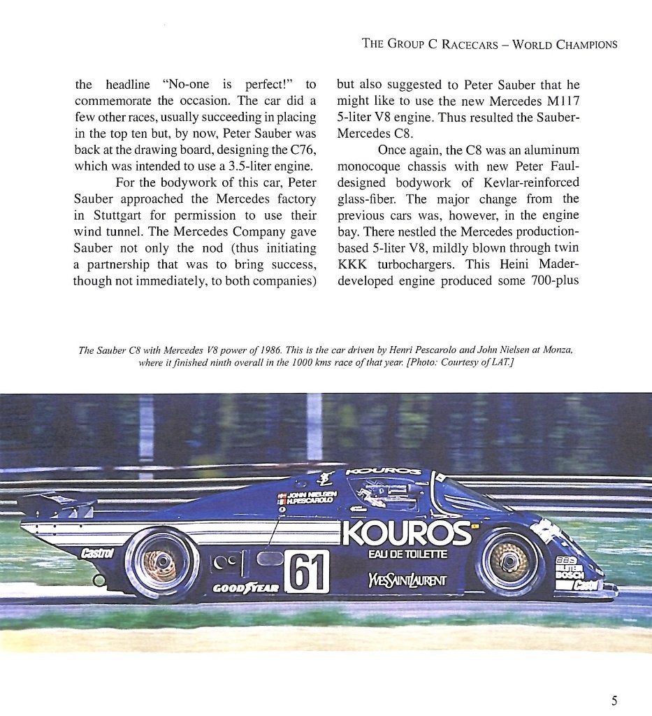 SAUBER-MERCEDES – The Group C Racecars 1985-1991, Verzenden, Nieuw, Mercedes, John Starkey