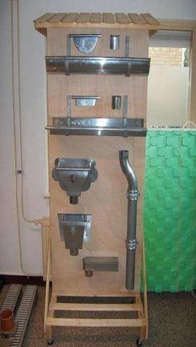 Zinken afvoerbuis/zinken dakgoot/zetwerk/vergaarbak/wrong