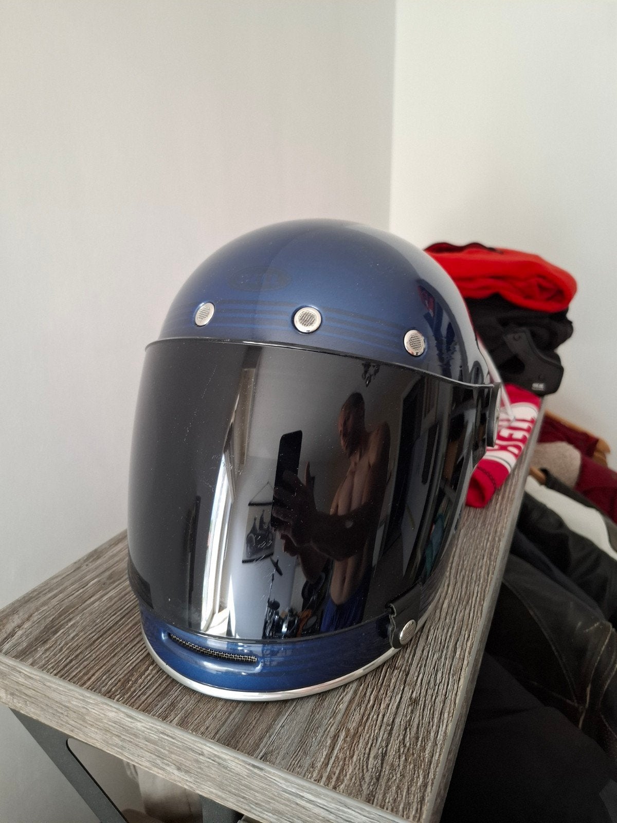 Bell Bullitt DLX maat XS flow gloss light blue/dark blue, Overige merken, XS, Ophalen of Verzenden, Integraalhelm