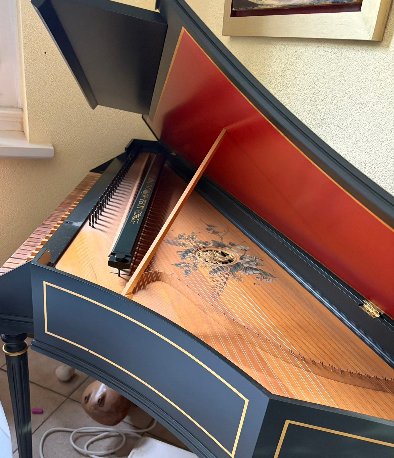 Prachtig spinet, Ophalen, Zo goed als nieuw, 2 klavieren, Orgel