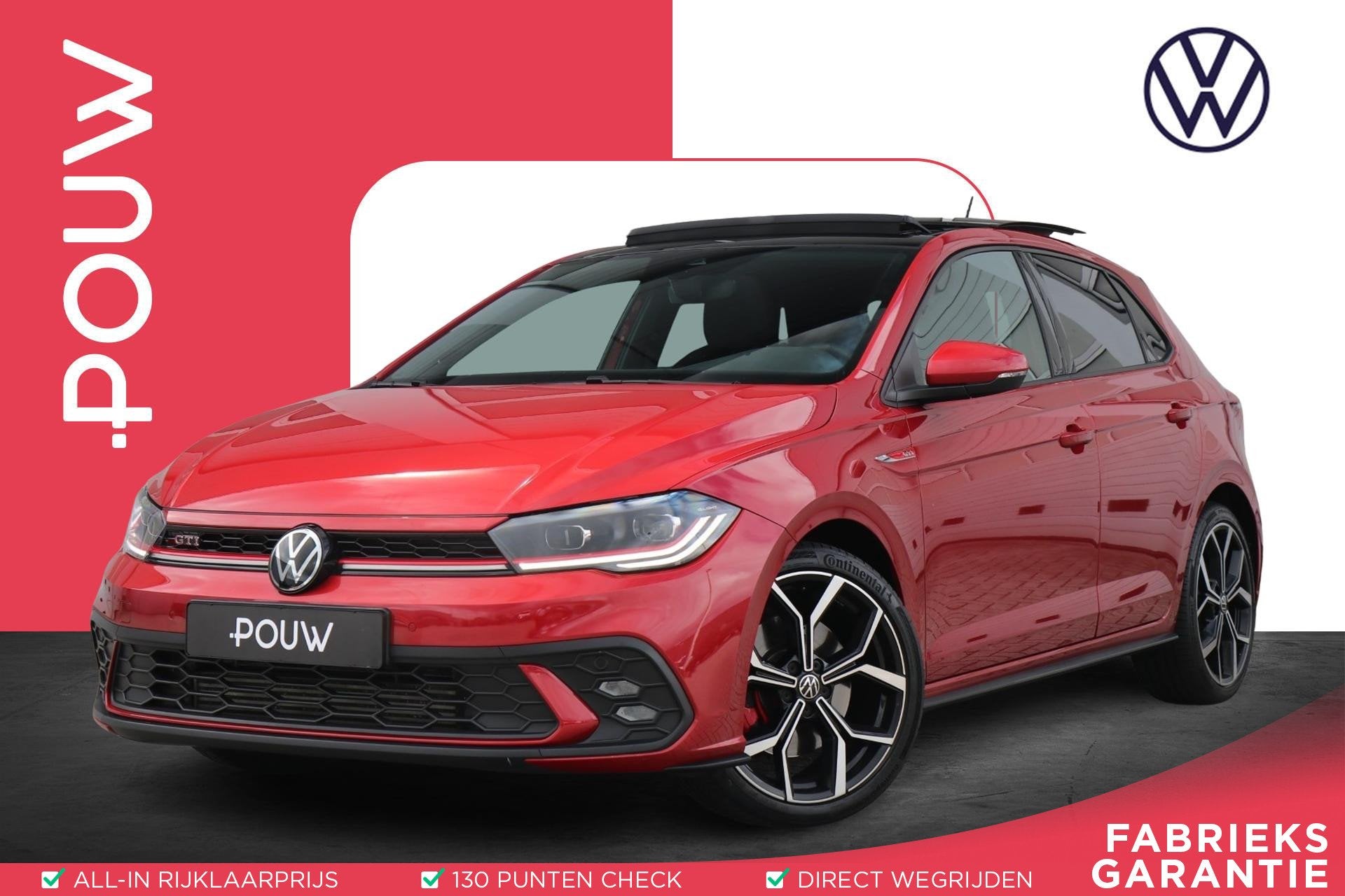 Volkswagen Polo GTI 2.0 TSI 207pk DSG | Panoramadak | Stoelv, Auto's, Volkswagen, Gebruikt, 4 cilinders, Origineel Nederlands