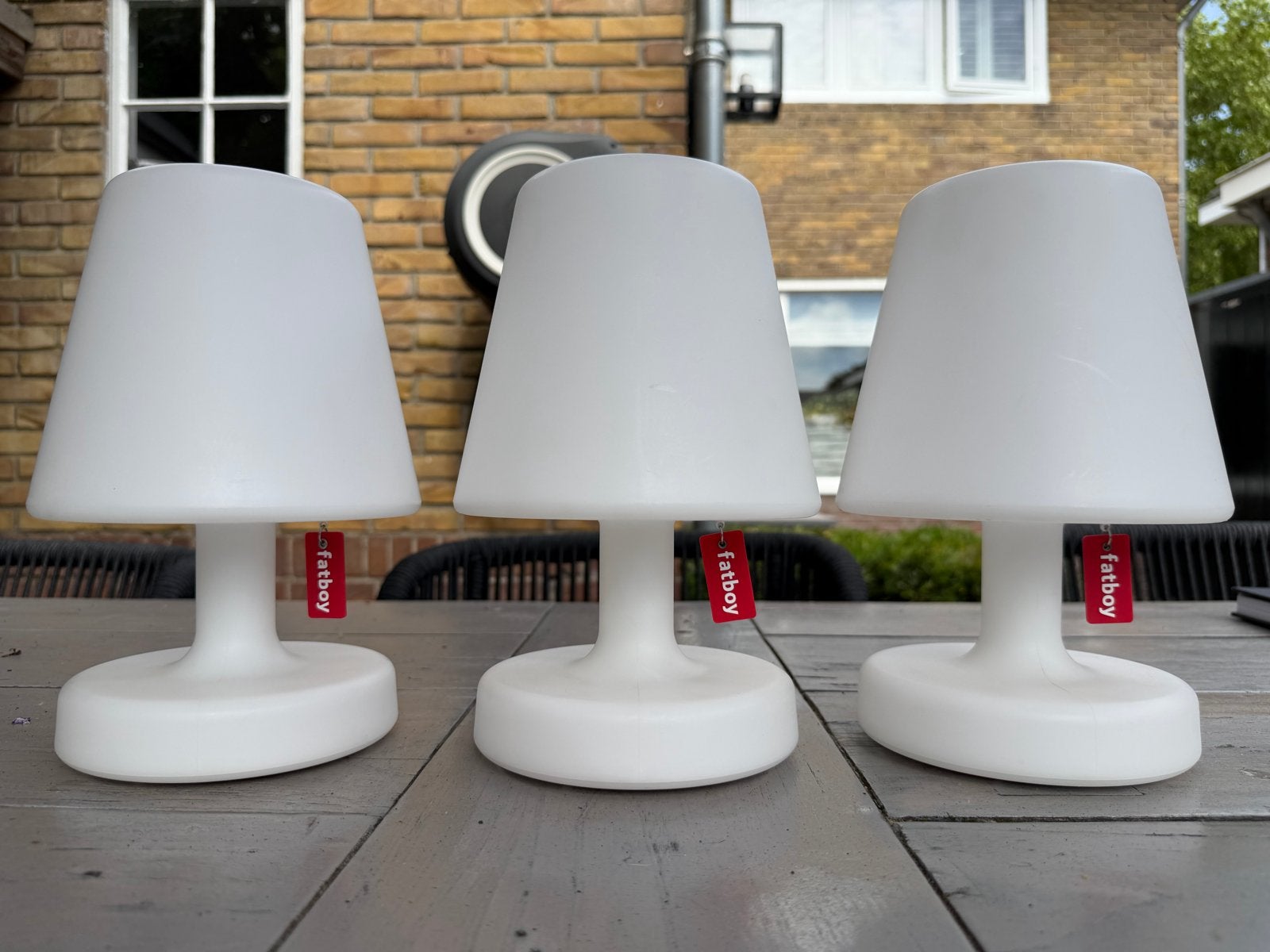 Set van 3 Fatboy Edison the Petit lampen, Ophalen of Verzenden, Zo goed als nieuw, Kunststof, Minder dan 50 cm