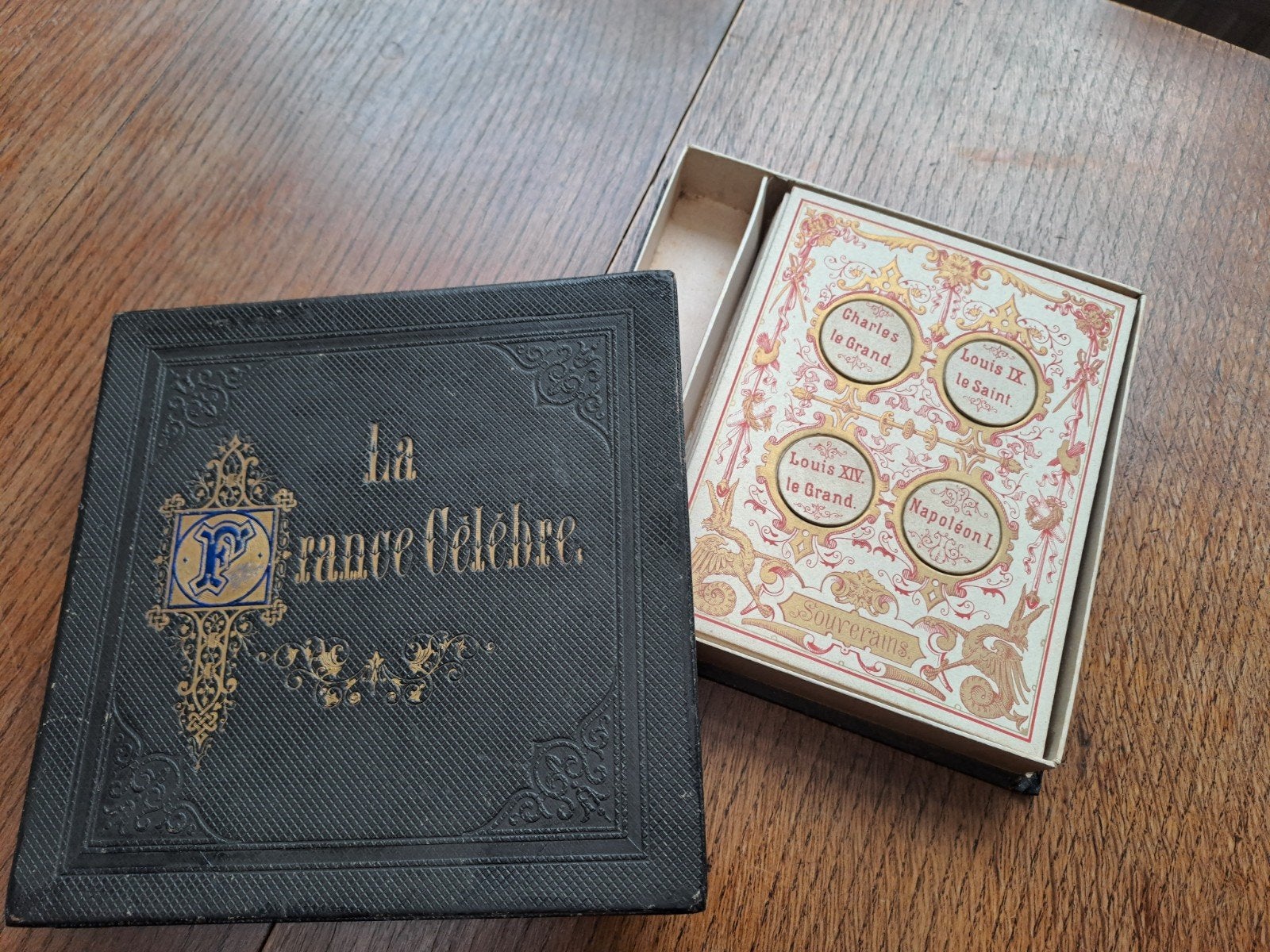 Antiek Frans lottospel LA FRANCE CÉLÈBRE 1841 100% COMPLEET, Verzenden