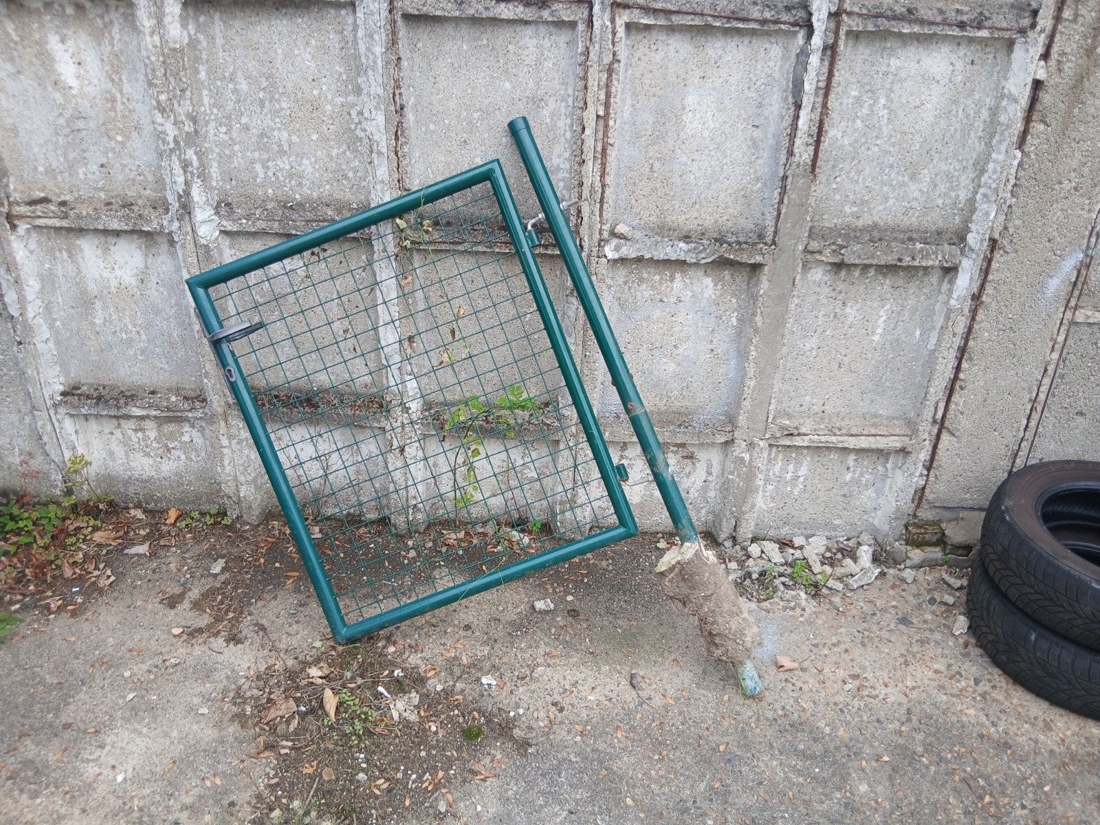 Gebruikte Tuinpoort - Groen Hekwerk, Tuin en Terras, Ophalen, Gebruikt, 100 tot 150 cm, 100 tot 150 cm