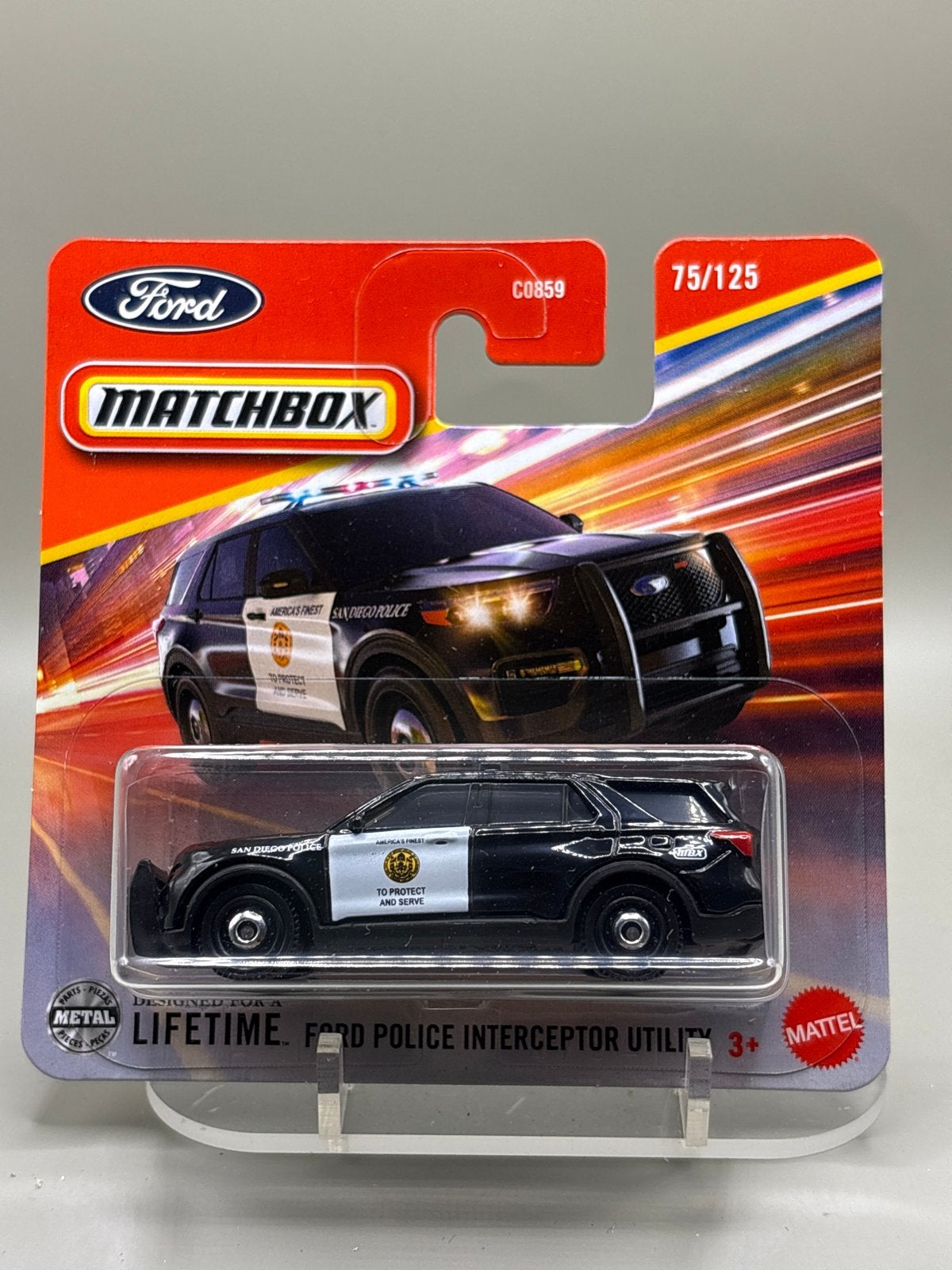 Matchbox Ford Police Interceptor Utility - Nieuw in verpakki, Auto, Nieuw, Ophalen of Verzenden, Mattel