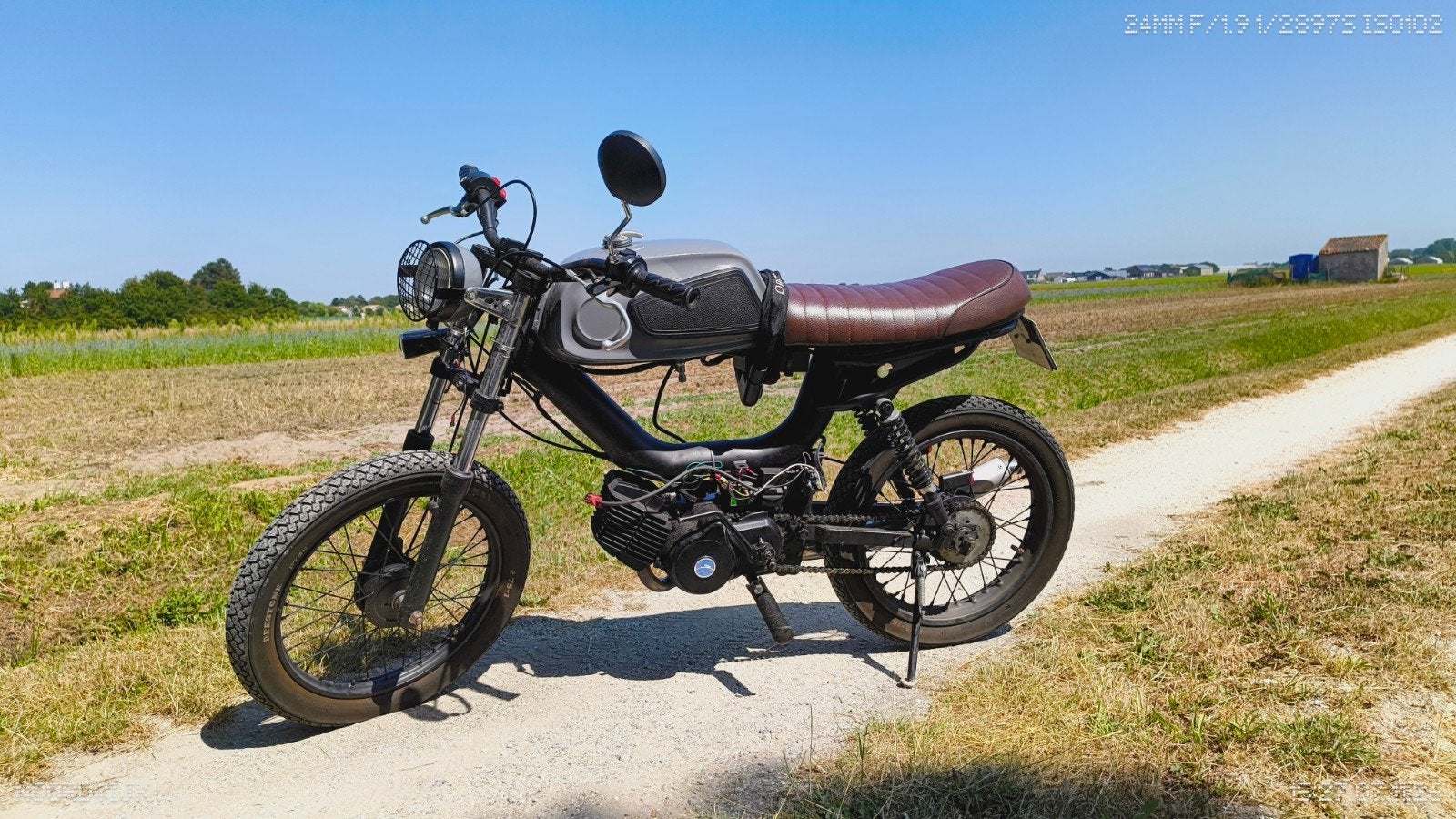 Tomos Cafe Racer - Blauw Kenteken - Goede Staat, Fietsen en Brommers, Ophalen, Gebruikt, Maximaal 25 km/u, Overige modellen