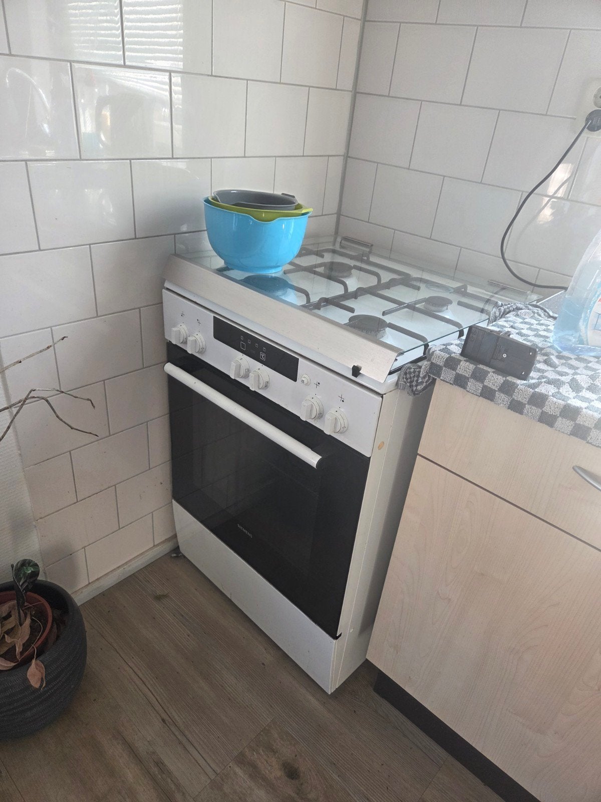 Oven met levenslange gasslang, Witgoed en Apparatuur, Ovens, Oven, Hete lucht, Ophalen of Verzenden, 60 cm of meer